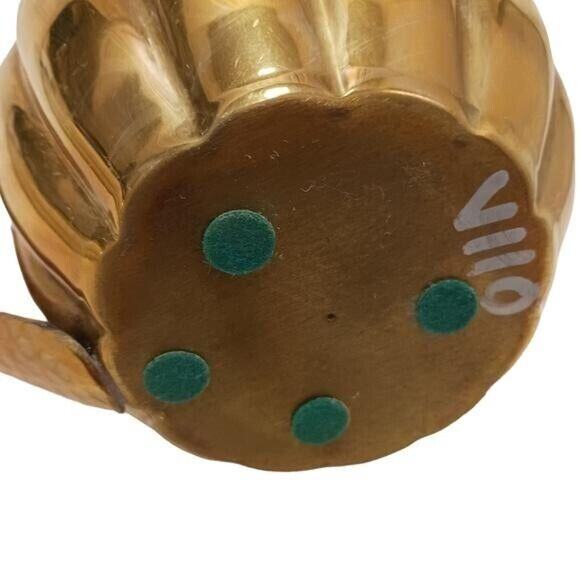 Mid 20th Century Copper Brass Hammered 11" Pitcher Exotic Large Lip Vintage Rare - Picture 9 of 12